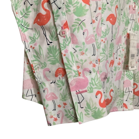 Brooks Brothers Flamingo Print Button-Down Shirt – 100% Cotton - Picture 3 of 9